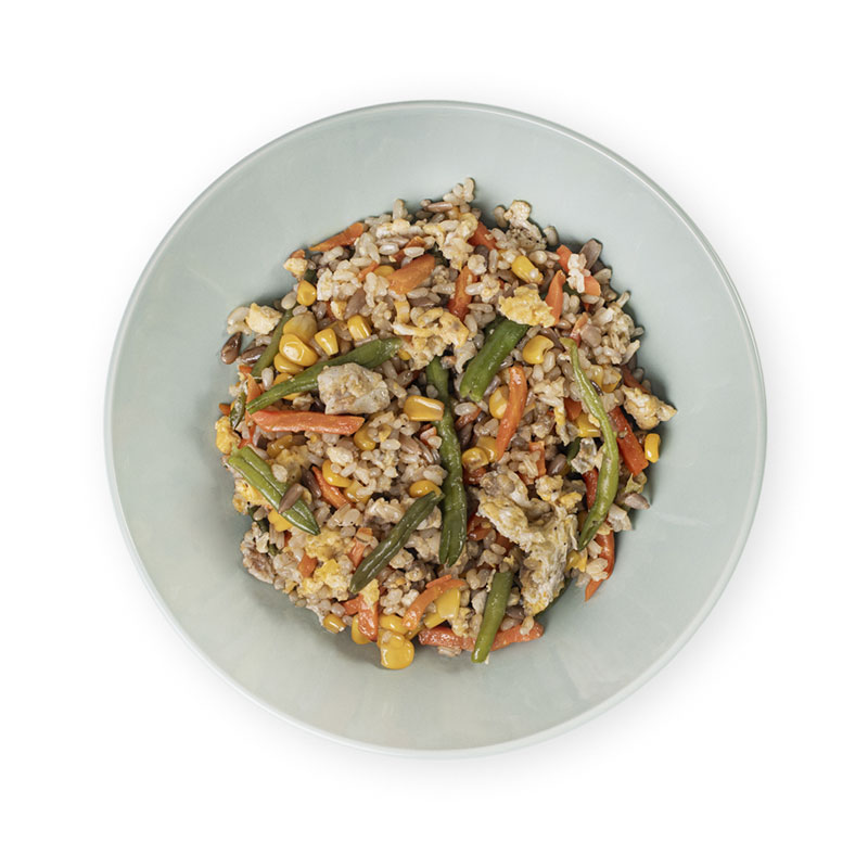 arroz integral con verduras