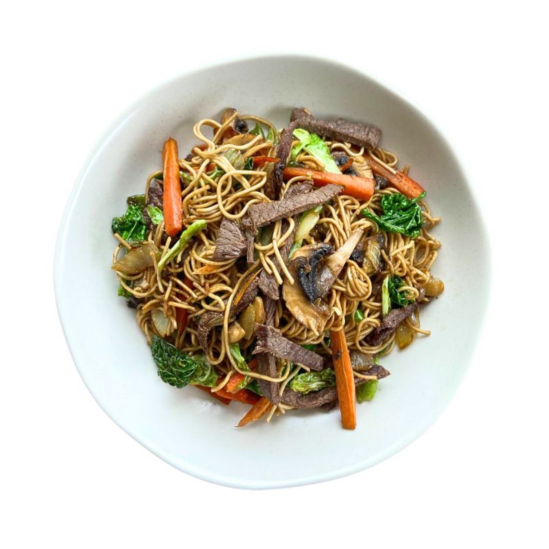 Chow mein 5 especies chinas con ternera