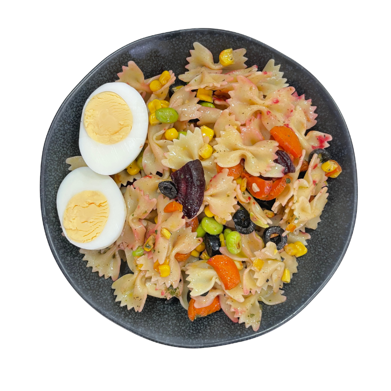 Ensalada de pasta y guisantes