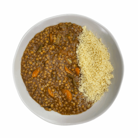 Lentejas con cuscús