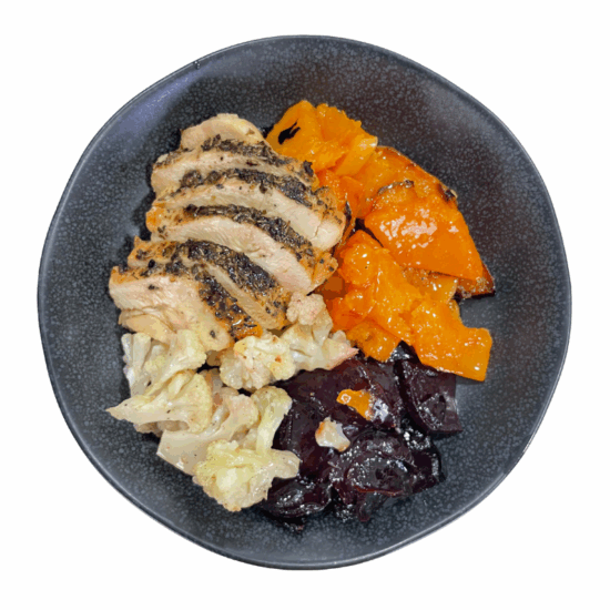 Pollo marinado con verduras (low carb)