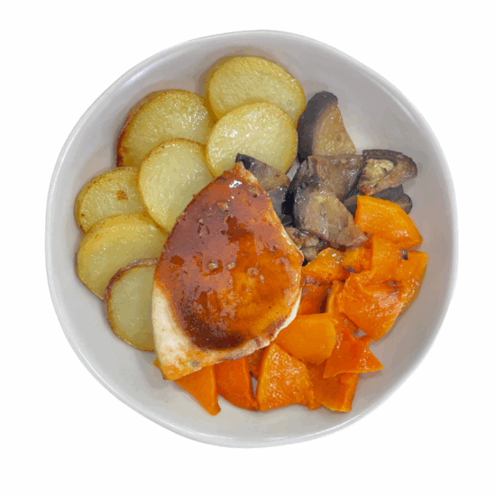 Pez espada con soja, miel y jengibre