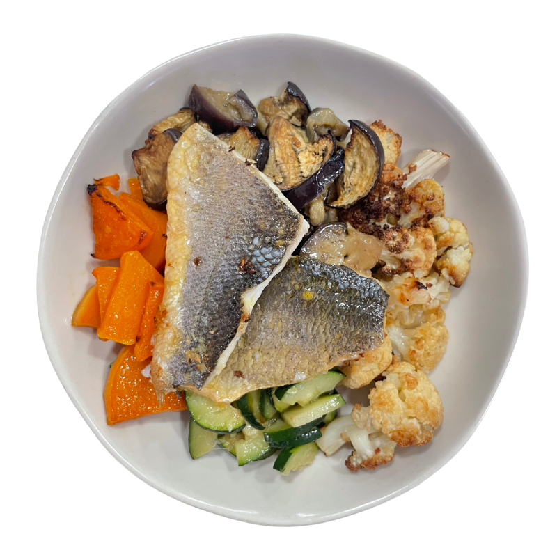 Lubina low carb (¡sin patata ni cereal!)