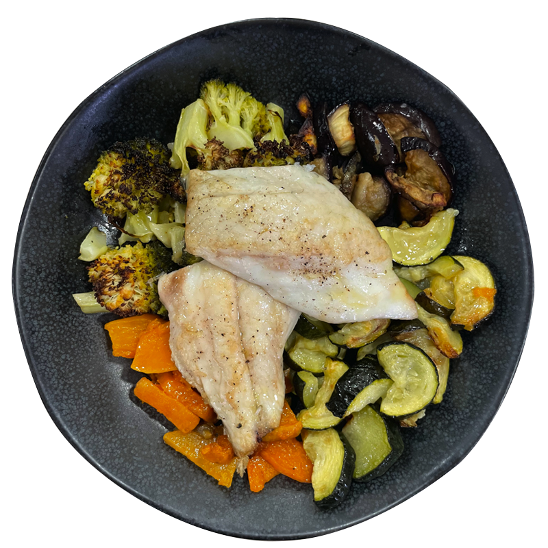 Lubina low carb (¡sin patata ni cereal!)