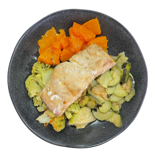 Merluza con verduras (low carb)